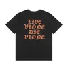 Vlone T-shirt Mäns / kvinnors par Casual modetrend High Street Loose Hip-Hop100% Cotton Printed Round Neck T-shirt US Size S-XL 6189