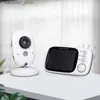 Caméra de surveillance pour bébé 3,2 pouces LCD moniteur pour bébé sans fil vision nocturne infrarouge appel bidirectionnel 8 berceuse température vidéo caméra radio nounou Q240308