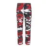 Designer Camo Straight Tube Loose Hole Fashion Am Mens Jeans Kläddesigner Pants Hole Hip Hop 28-40