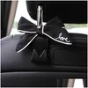 Autres accessoires d'intérieur Nouveau mignon diamant Bowknot siège de voiture crochets de rangement arrière véhicule appui-tête organisateur cintre pour sac d'épicerie dans DHA8G