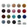 Crystal 50Pcs/Lot 10Mm Mixed Colors Micro Pave Cz Disco Ball Crystal Bead Bracelet Necklace Rhineston Drop Delivery Jewelry Loose Bea Dhvmm