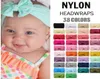 Baby Girls Headband Turban Soft Nylon Bows Headwraps Bow Knot Head Bands Stretchy Hair Bands for Children Kids Hair Accessories E16181574