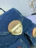 10A top original único M46836 mochila azul denim bolsa jeans designer bolsa de ombro masculina e feminina bolsa crossbody bolsa de grande capacidade mochila pequena fofa