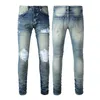 Jeans voor heren Designer Skinny Biker Zwart Wit Lange rip Heren motorfiets Rits Hip Hop Distress Cargo Denim Jeugd Slim Fit Recht Distressed Hole Cool Guy Super