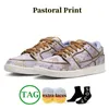 36-47 Heren Dames Hardloopschoenen Platte sneakers Panda Wit Zwart Pastorale print Bruin Plaid Rood Stardust Grijs Mist Triple Roze Universiteit Blauw Meerkleurig Medium Olijf GAI