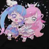 T-shirts pour hommes Hirogaru Sky Prism Mignon Style Chibi T-shirt en polyester Pretty Cure Precure Anime Confortable Idée cadeau créative Chemise