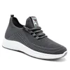 Heren Dames Schoenen Ademende Trainers Grijs Zwart Sport Buiten Sportschoenen Sneakers GAI nae