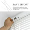 Cabides Venetian Blind Rod Drapery Wand Branco Sheer Cortinas Acessórios Vertical Reparação Opener PP Pull Tensão