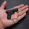 Gun Toys 1 3 17 Toy Gun Portable Keychain Mini Metal Desert Eagle M1911 Disassemble Jedi Survival Gun Model For Adult Kids Gift 240307