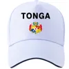 Cappellini da baseball Tonga Youth Fai da te su misura gratuito Nome Numero Ton Hat Nation Flag To Kingdom Country College Stampa Po Testo Logo Berretto da baseball
