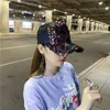 New spring and summer sky hat childrens casual and versatile Korean NET hat thin duck cap Chaorens sequined baseball cap