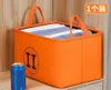 Luksusowy pomarańczowy prosty koszyk do przechowywania Kosz Składany koszyk przechowy