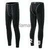 Men's Pro tight Skinny Fitness Running Compression Capris Leggings Tights Basketball Football Dry Torch Training 240308