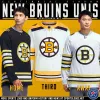 Custom Hockey Jersey hommes femmes jeunes gardien de but Boston Brad Marchand Bruins 100th Centennial Jersey Linus Ullmark Patrice Bergeron Jeremy Swayman David Pastrnak