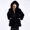 Haining ImitationFox New Women'sカジュアル長袖の毛皮のコート432911