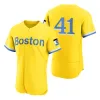 Maglia da baseball personalizzata Boston Red''Sox''Uomo Marwin Gonzalez J.D. Martinez David Ortiz Bret Saberhagen Xander Bogaerts Maglia da donna personalizzata City''Connect Maglia autentica