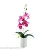 Fleurs décoratives de noël faux Phalaenopsis bonsaï en plastique petites plantes décor pour salon Table chambre bureau étagère ferme