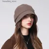 Geniş Memlu Şapkalar Kova Şapkaları Yeni Sonbahar ve Kış % Koyun yünü moda All-in-One Kadın Modifiye Yüzü Yün Havza Şapkası ve Balıkçı Şapkası Zayıflatıyor
