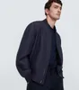 Giacca da uomo firmata Brioni Giubbotto bomber in lana Capispalla primaverile Abbigliamento casual Giacche a maniche lunghe Top con collo a bavero