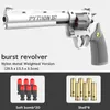 Gun Toys HB Seal Double-Action Revolver Semi-Automatic Burst Shell Throwing 357 Soft Bullet Nylon Toy Alloy Gun Outdoor Boy Gift Gun 240307