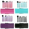 12pcs Makeup Brush SetCup Holder Professional Cosmetic Brushes set With Cylinder Cup Holder DHL JJD22138705484