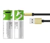 2PCS4PCSオリジナルUSB AA NO5充電式バッテリー15V 2600 MWH LiionバッテリータイプCポートリモコンマウス電気T1146777