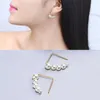 Kolczyki stadniskie modne symulowane perłowe oświadczenie koreańskie proste retro zimny wiatr damski biżuteria odzieżowa