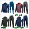 2023 2024 NOUVEAU SURVÊTEMENT DE FOOTBALL HAALAND Combinaison d'entraînement à demi-fermeture à glissière 23 24 MAN CITY Manches longues Sportswear Survêtement de football Survatment Chandal Ensembles de sweat-shirt