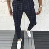 Męskie spodnie męskie spodnie inteligentne modne ołówek cienkie spodni do joggera w połowie talii dla mężczyzn 240308