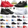 С носками мужские женские кроссовки с подушкой 270s 2024 Designer Airmaxsss 270 Platinum Volt University Red Triple Black max270 спортивные кроссовки на открытом nike