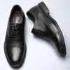 Casual schoenen heren echt leer heren zakelijk hoge kwaliteit heren Oxford jurk Italië loafers mannelijk