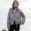 Dames Trenchcoats Warm Pluizig Dikker Parka's Winter Winddicht Sneeuwkleding Casual Parcas-jas Katoen gewatteerd Opstaande kraag Parkalar