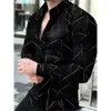 Haute qualité mode hommes chemises chemise boutonnée designer décontracté ciel étoilé imprimé à manches longues hauts vêtements pour hommes cardigan 240305