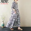 Party Dresses Summer Dress Women 2024 Bohemian Floral Print Vestidos De Mujer Pullover Cotton Casual Loose Vintage Holiday Long Maxi