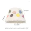 Boinas Mujeres Invierno Sombrero Dulce Niñas Gorros Sombreros Transpirable Pescador Gorra Cubo DXAA