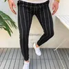 Hommes Angleterre Hommes Formel Plaid Stripe Pantalon Fit Formel Striper Slacks Pantalon 240308