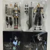 Anime Manga Play Arts Final Fantasy 7 VII Sephiroth Cloud Strife Tifa Lockhart Action Character Remake Toy 25cm Joint Mobile Dock Presentation J240308