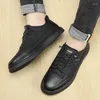 Sapatos casuais estilo britânico masculino couro genuíno rua moda oxford esportes grosso sola viagem