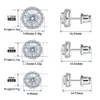 Boucles d'oreilles Halo couleur D 0.3-1CT, en argent Sterling 925, pour femmes, GRA, coupe ronde, diamant de laboratoire, bijoux de mariage, 240227