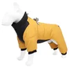 Dog Apparel Clothes Reflective Waterproof Puppy Thick Quadruped Pet Cotton-padded Jacket In Autumn And Winter.