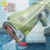 Gun Toys Summer Fullt Automatic Electric Water Absorption Induction Gun High-Tech Broken Water Gun On Beach Water Fighting Toys 240307