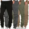 Mäns joggar elastiska midja arbete chino byxor last joggers bottnar uk 240308