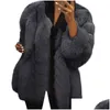 Kadın Kürk Sahte Kürk Mink Coats Kadın Kış Kış Top Moda Pembe Kadınlar Kürk Matar Zarif Kalın Sıcak Dış Giyim Sahte Ceket Damlası Teslimat Dhnk2