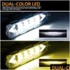 Auto Altro Elettronica per auto Nuova barra luminosa da lavoro a LED da 6 pollici Lente 6D 7D Guida fuoristrada Fendinebbia per moto 4X4 Atv Suv Truc Dhkev