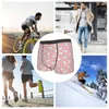 Sous-vêtements hommes Boxer slips Shorts culottes dents heureuses sur rose dentisterie sous-vêtements doux mâle Sexy grande taille