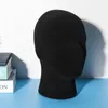 Bols Mâle Styromousse Mousse Mannequin Mannequin Tête Modèle Perruques Lunettes Cap Présentoir Noir