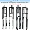 Mountain Bike Suspension Fork with Rebound Adjust Function MTB Bicycle Forks Travel 180MM Downhill Air DH 26 275 29 240228
