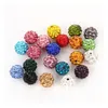 Crystal 50Pcs/Lot 10Mm Mixed Colors Micro Pave Cz Disco Ball Crystal Bead Bracelet Necklace Rhineston Drop Delivery Jewelry Loose Bea Dhvmm