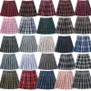 kjol kvinnor hög midja veckade rutiga kjolar mini tennis kjol harajuku jk japansk skol uniform kort aline mini kjol flicka 48 cm