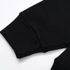 Mäns och kvinnors hoodie designer Klädbrev Tryck avslappnad rund hals sport bekväm bomullstopp lös och mångsidig långärmad svartvit hoodie